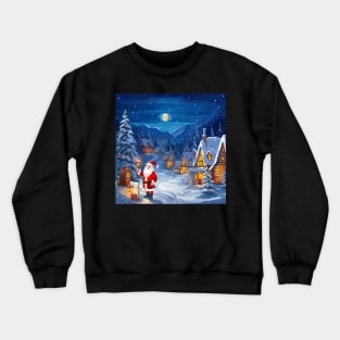 Santa Claus by night Crewneck Sweatshirt